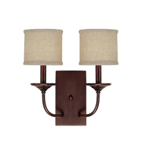 Loft Burnished Bronze Two-Light Sconce