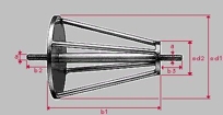 Spacer Basket by Jakob Inox