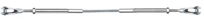SS wire rope with swaged internal thread and threaded CS fork both ends