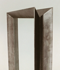 Massive 4" Angle Mirror: Full-length mirror in angle frame