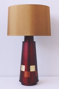 Checkered Tower Lamp By Babette Holland Lamps