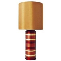 Striped Mercury Cylinder Table Lamp Large By Babette Holland Lamps