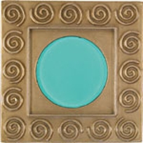 Accent Tiles: Swirls with Glass Inlay