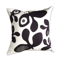 Flannel/Felt Pods Pillow (Black) By Balanced Design