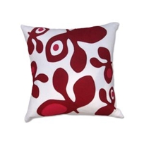 Flannel/Felt Pods Pillow (Red) By Balanced Design