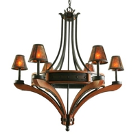 Aspen Six-Light Iron Ring Chandelier