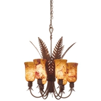 Naples Tortoise Shell Six-Light Chandelier