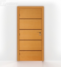 Contemporary interior door Light oak stripes