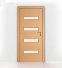 Interior glass door Bleached oak