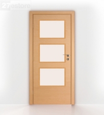 Interior glass door Bleached oak 2