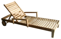 Sumatra Chaise Lounge w/ Wheels