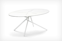 Mangrove Coffee table 70x110 cm white