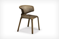 Seashell Armchair stackable  bronze