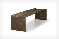 Stream Short bench  bronze