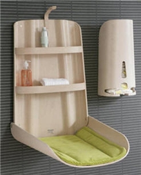 Wall-mounted Changing Table w/ Green Pad