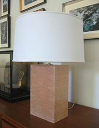 Tall End Grain Lamp