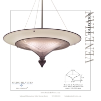 Studio Bel Vetro Reticello Two part pendant