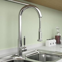 Pull Out Chrome Swivel Kitchen Faucet 0349