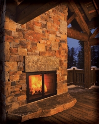 The Wilderness Outdoor Woodburning Fireplace