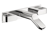 Axor Urquiola Wall-Mounted Widespread Faucet w/Baseplate