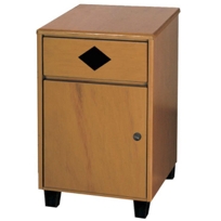 Bedside Cabinet, 1 Drawer and 1 Door ASBS11L-P