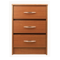 Bedside Cabinet, 3 Drawer ATBS30