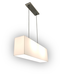 White Acrylic Hanging Lamp