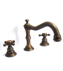 Antique Brass Widespread Bathroom Faucet 6021F