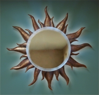 Copper Sun Mirror 