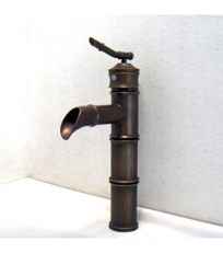 Bamboo Antique Brass Bathroom Faucet 5323F