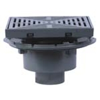 12LARGE AREA W/ PROMENADE TOP - CAST IRON DRAIN RD100-CP