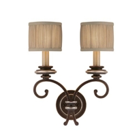 Park Place Champagne Bronze Two-Light Sconce