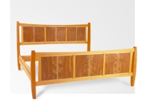 Bookmatch Panel Bed