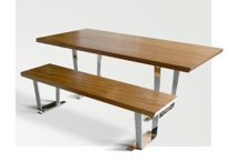 Chromed Trestle Table