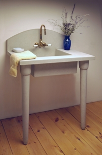 Concrete Arch Back Sink