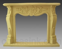 galala marble fireplace