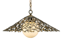 Gold Distressed Modern Pendant