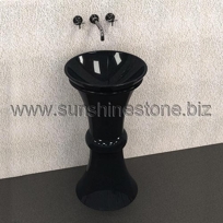 Sell Absolute Black Pedestal Sink 93