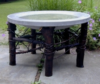 Bird Bath & Branch Stand