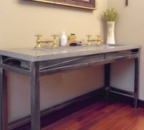 Double Trough Sink & Base