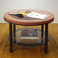 Vessel Table with Saturn Base