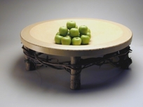 Vessel with Branch & Vine Stand