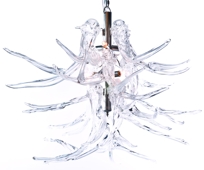 Glass Antler Chandelier