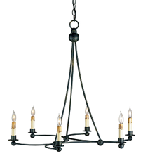 Black Modern Iron Chandelier