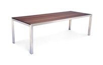 Case Study Stainless Dining Table - 8'