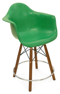 Dowel 25" Swivel Arm Shell Counter Stool
