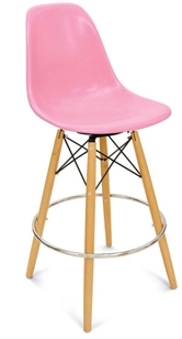 Dowel 30" Swivel Side Shell Bar Stool