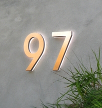 5" LED Stainless Number & Illuminated Number
