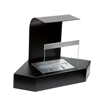 Bio-Blaze Byala Corner Fireplace, Black