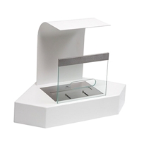 Bio-Blaze Byala Corner Fireplace, White